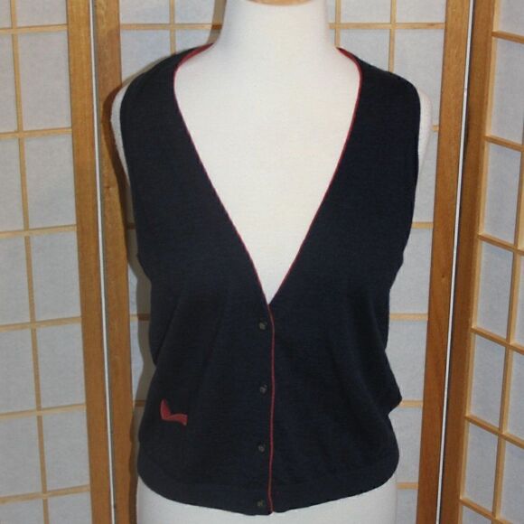 Lands' End MedPet Merino Wool Sweater Vest - Picture 8 of 15